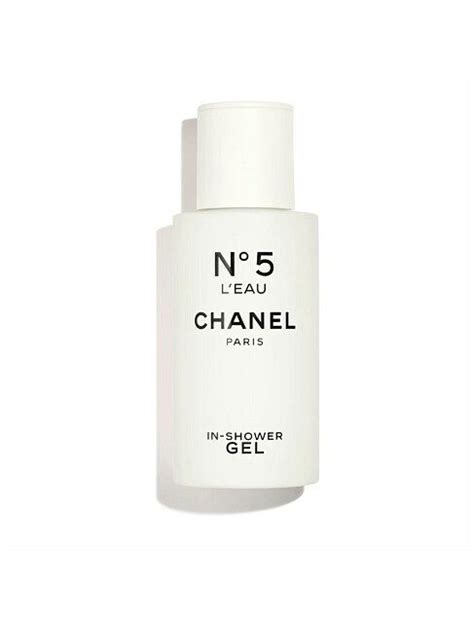 chanel 5 l'eau in shower.